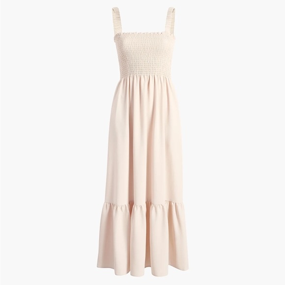 NWT HILL HOUSE HOME The Anjuli Nap Dress in sand crepe - Picture 3 of 8